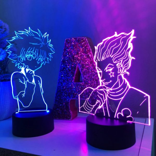 Hunter X Hunter Hisoka 3d Night Lamp Led Touch Sensor Colorful Nightlight For Children Decor Cool 2 - Anime Lamp